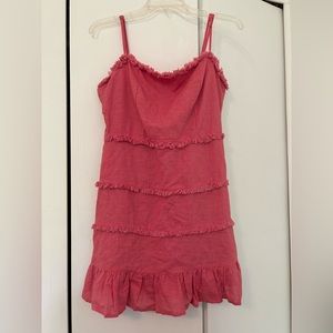 Pitaya pink linen dress size L